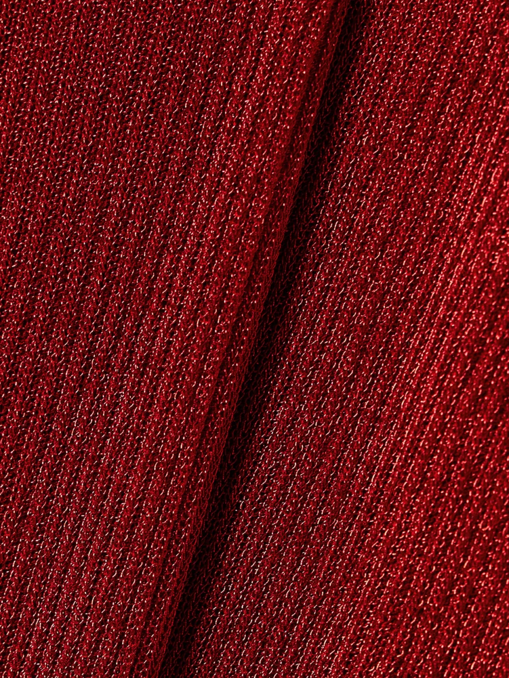 Close-up detail of the Isabel Marant Josita Metallic Ribbed-knit Turtleneck Maxi Dress