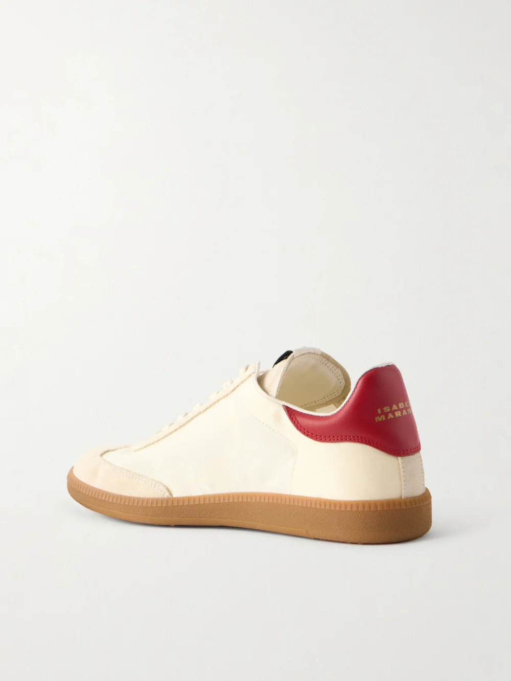 Back view of the Isabel Marant Kaycee Appliquéd Leather Sneakers
