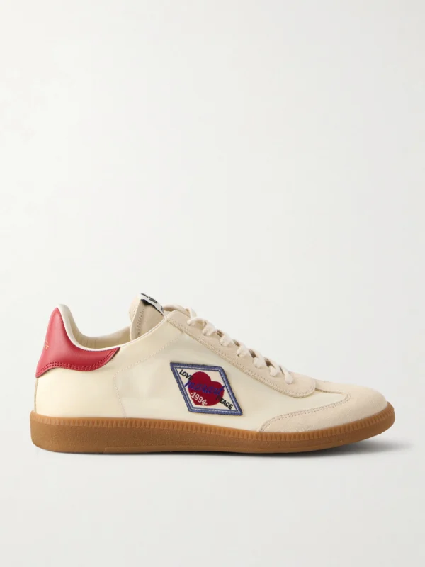 Isabel Marant Kaycee Appliquéd Leather Sneakers