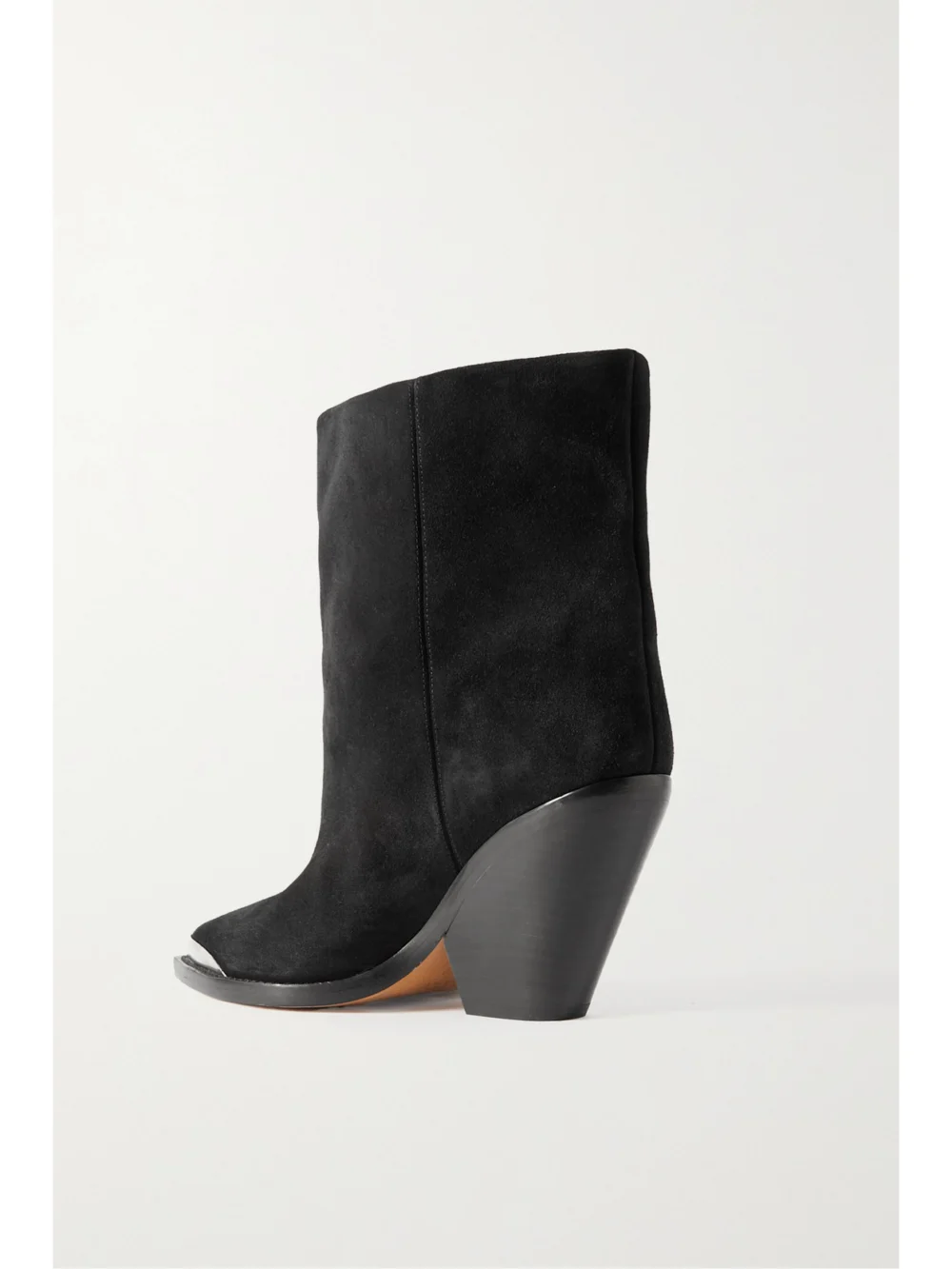 Back view of the Isabel Marant Ladel Embellished Suede Ankle Boots
