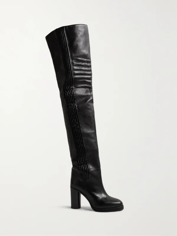 Isabel Marant Laelle Leather Over-the-knee Boots