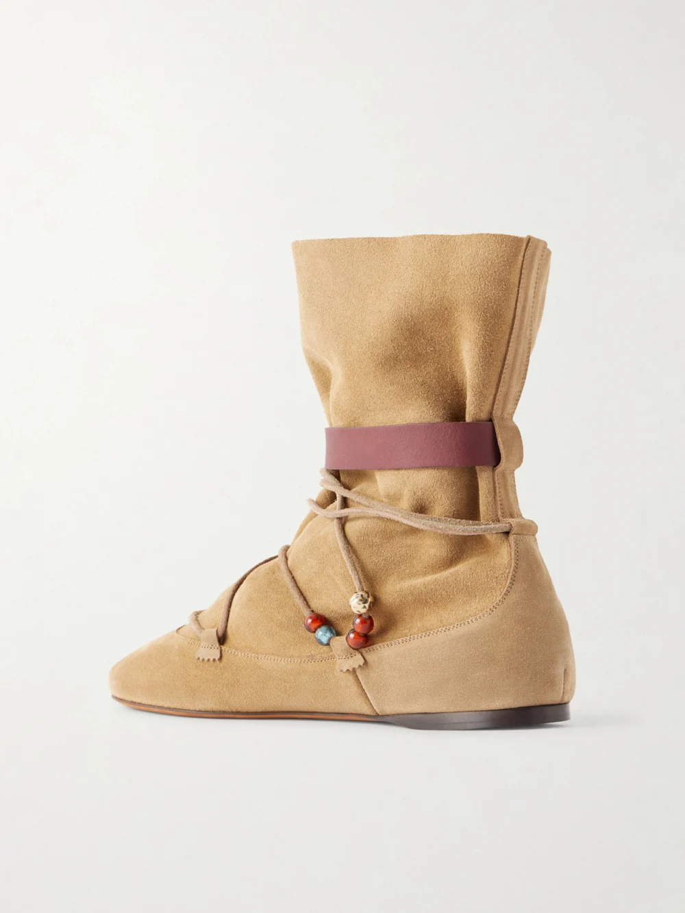 Back view of the Isabel Marant Letiz Suede Ankle Boots