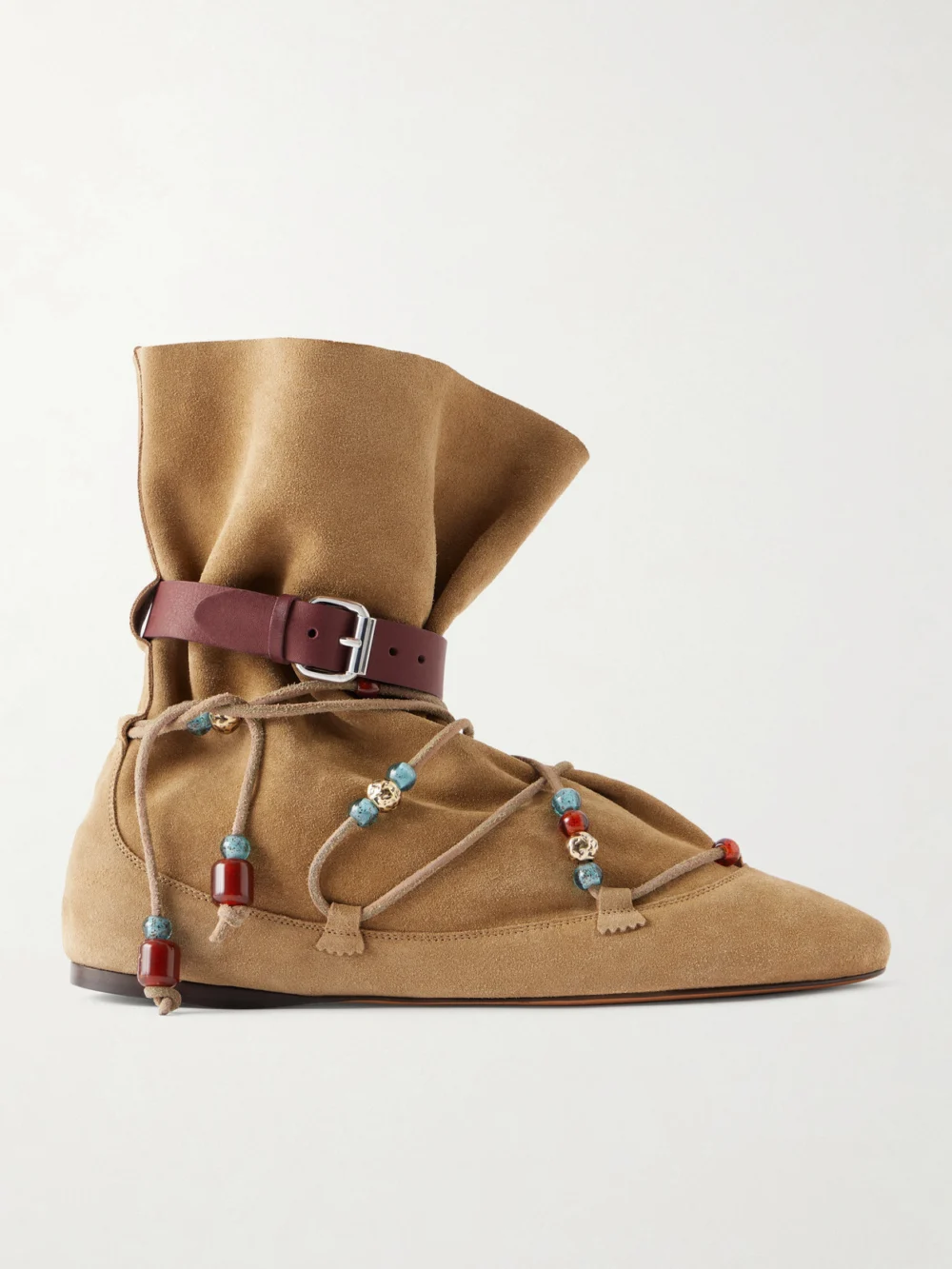 Isabel Marant Letiz Suede Ankle Boots in taupe
