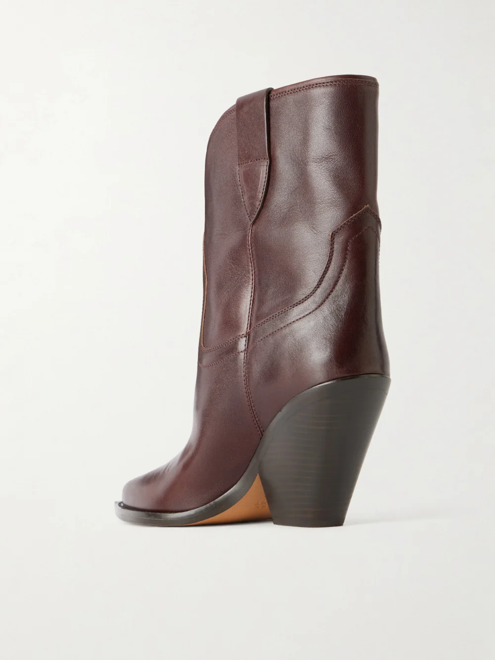 Back view of the Isabel Marant Leyane Leather Ankle Boots