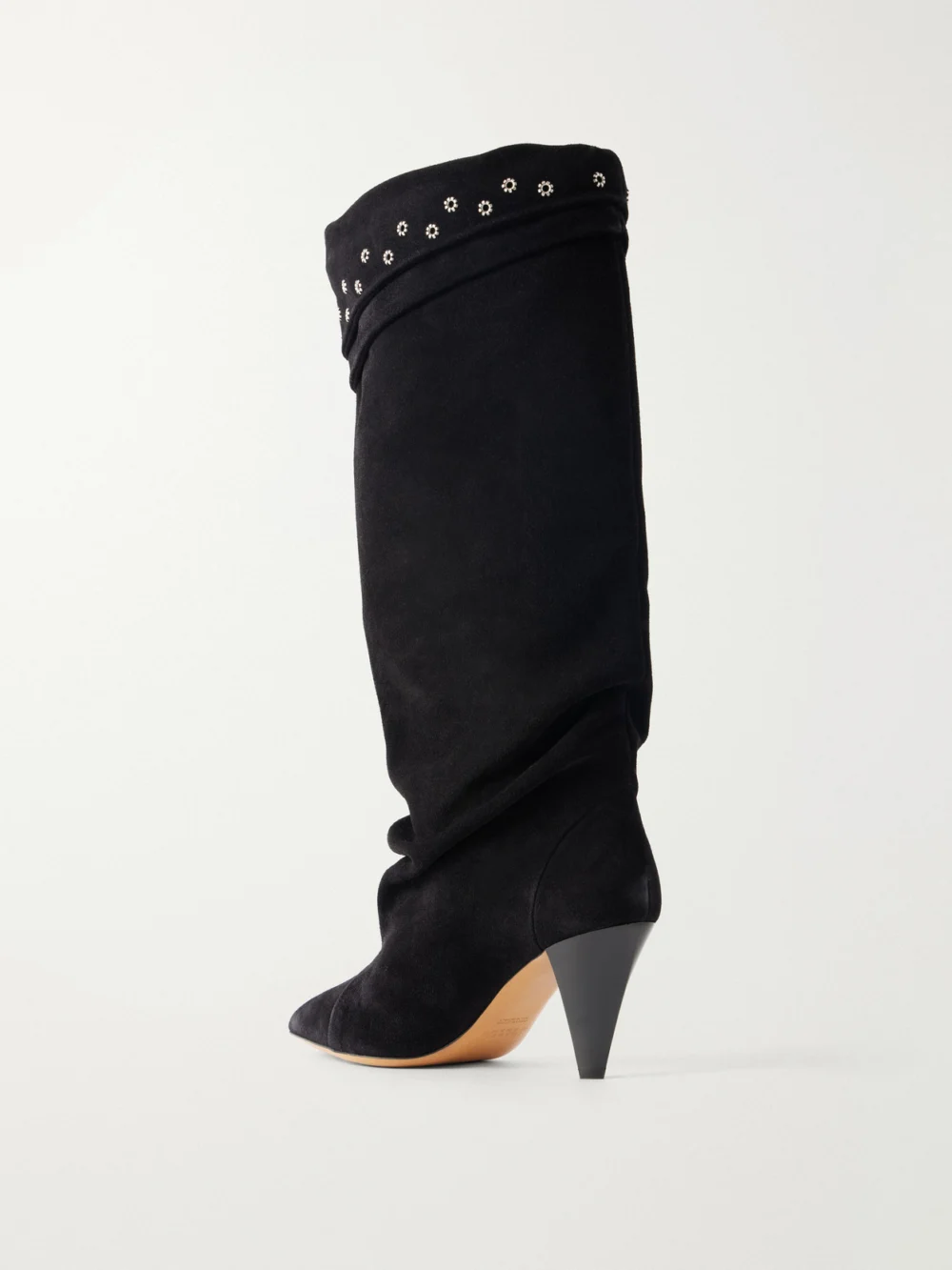 Back view of the Isabel Marant Lezra Embellished Suede Ankle Boots