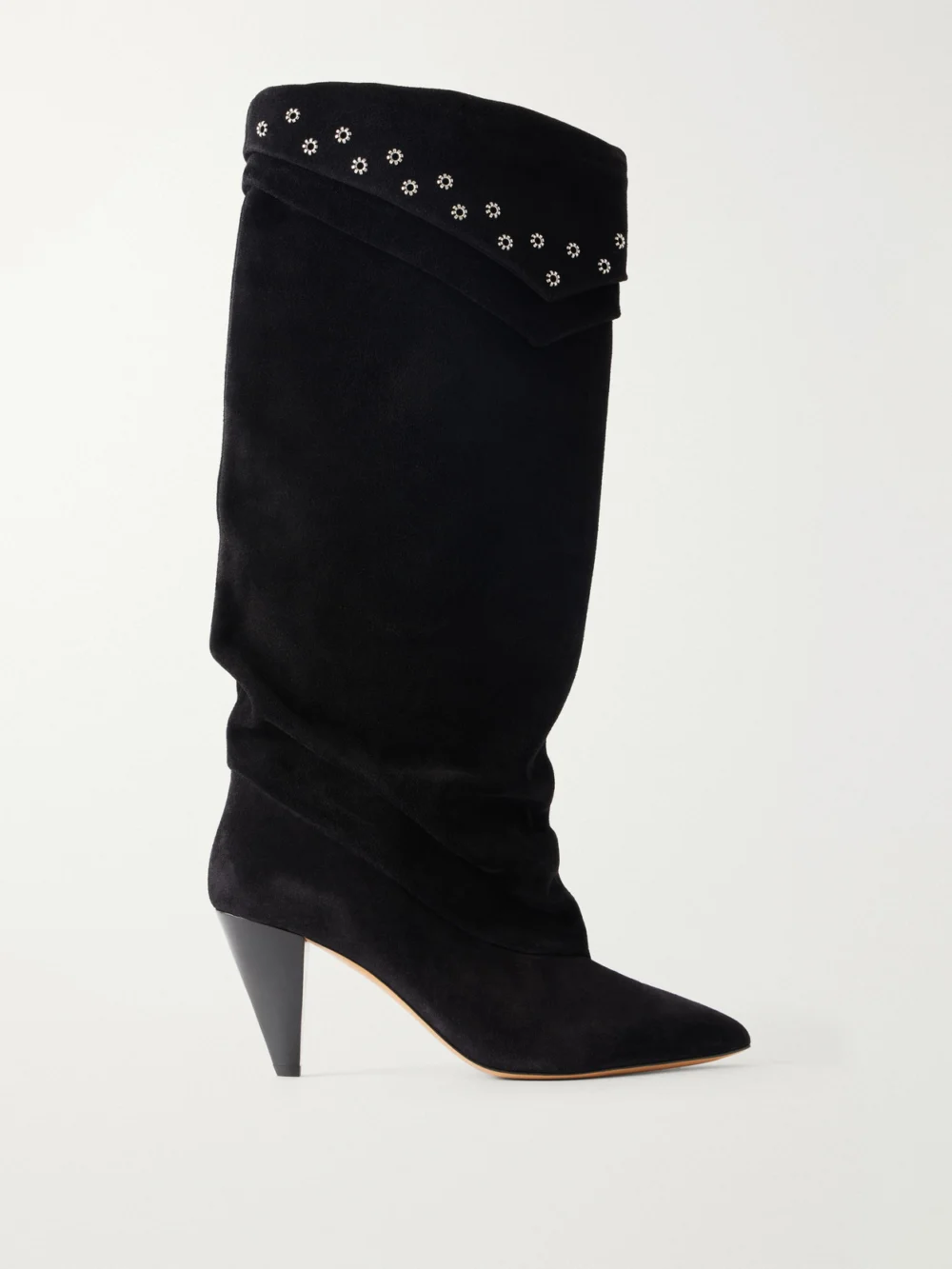 Isabel Marant Lezra Embellished Suede Ankle Boots in black