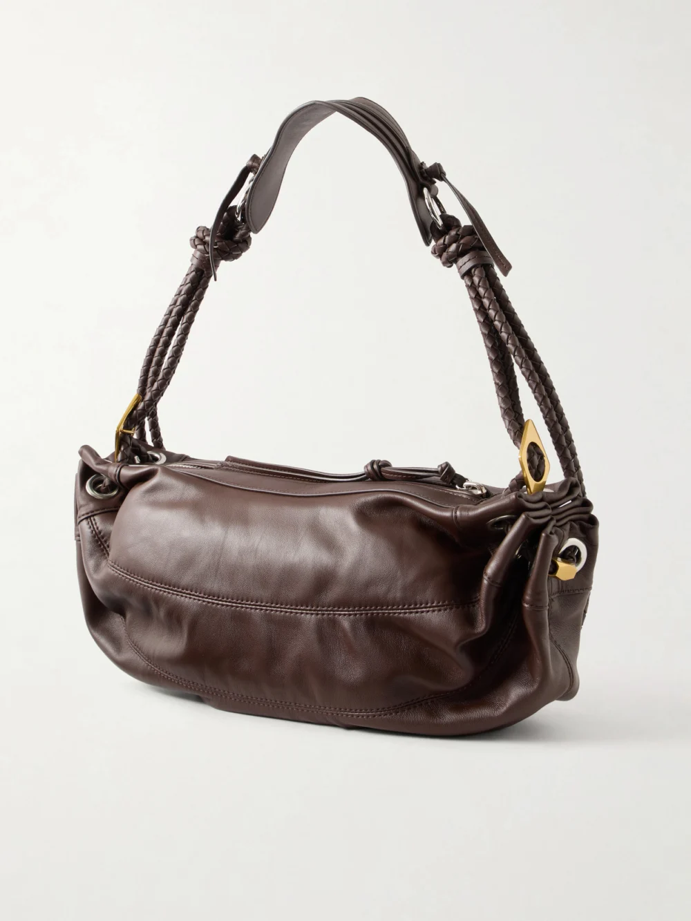Back view of the Isabel Marant Maia Medium Braided Leather Shoulder Bag