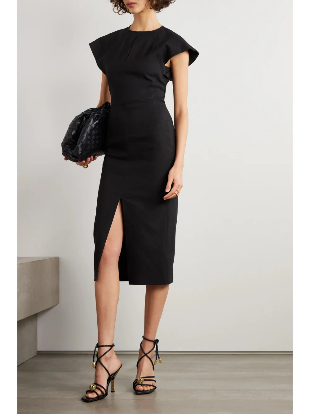Isabel Marant Mirna Hemp-blend Midi Dress, worn by a model