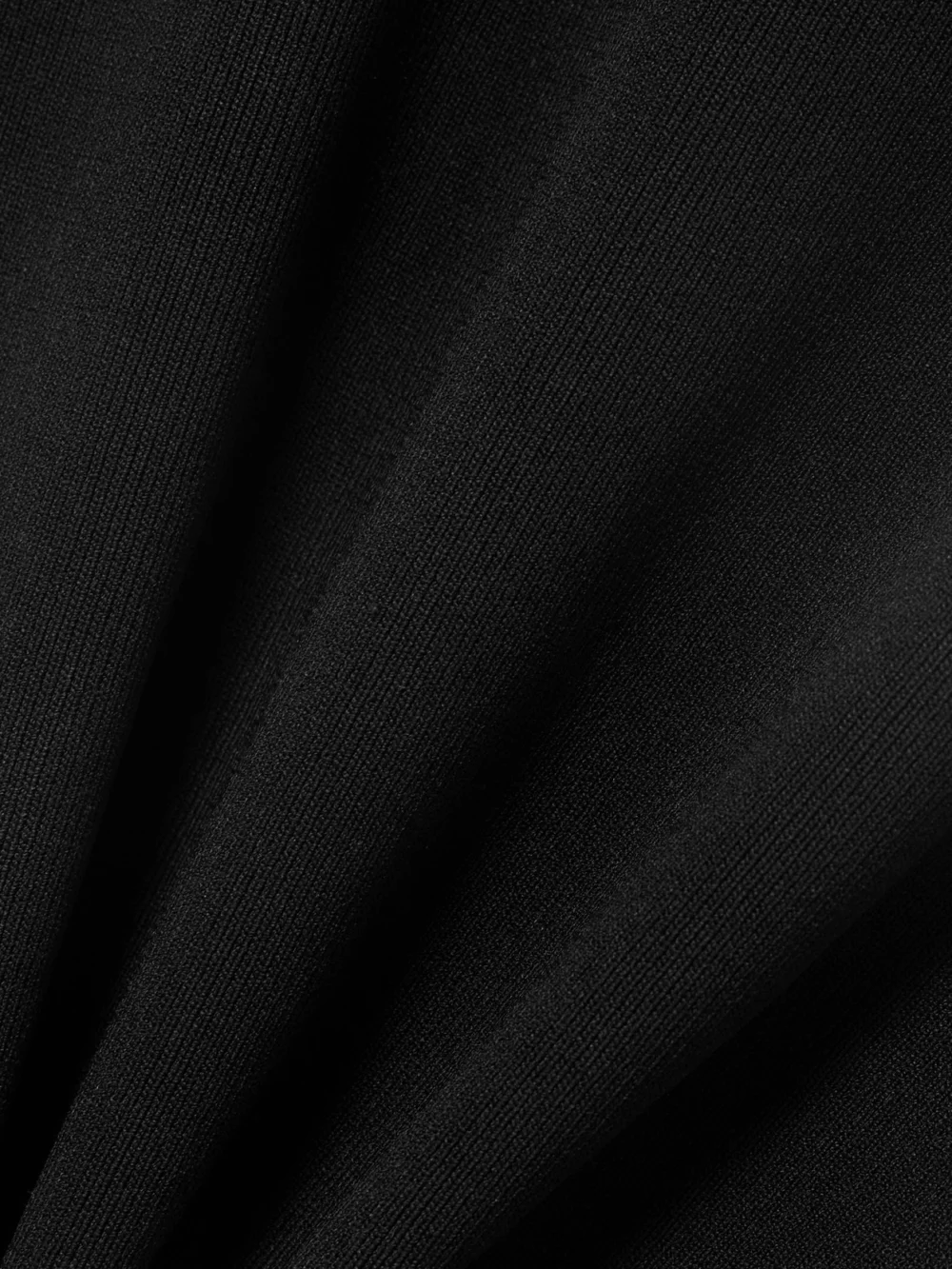 Close-up detail of the Isabel Marant Orka Asymmetric Cutout Stretch-knit Mini Dress