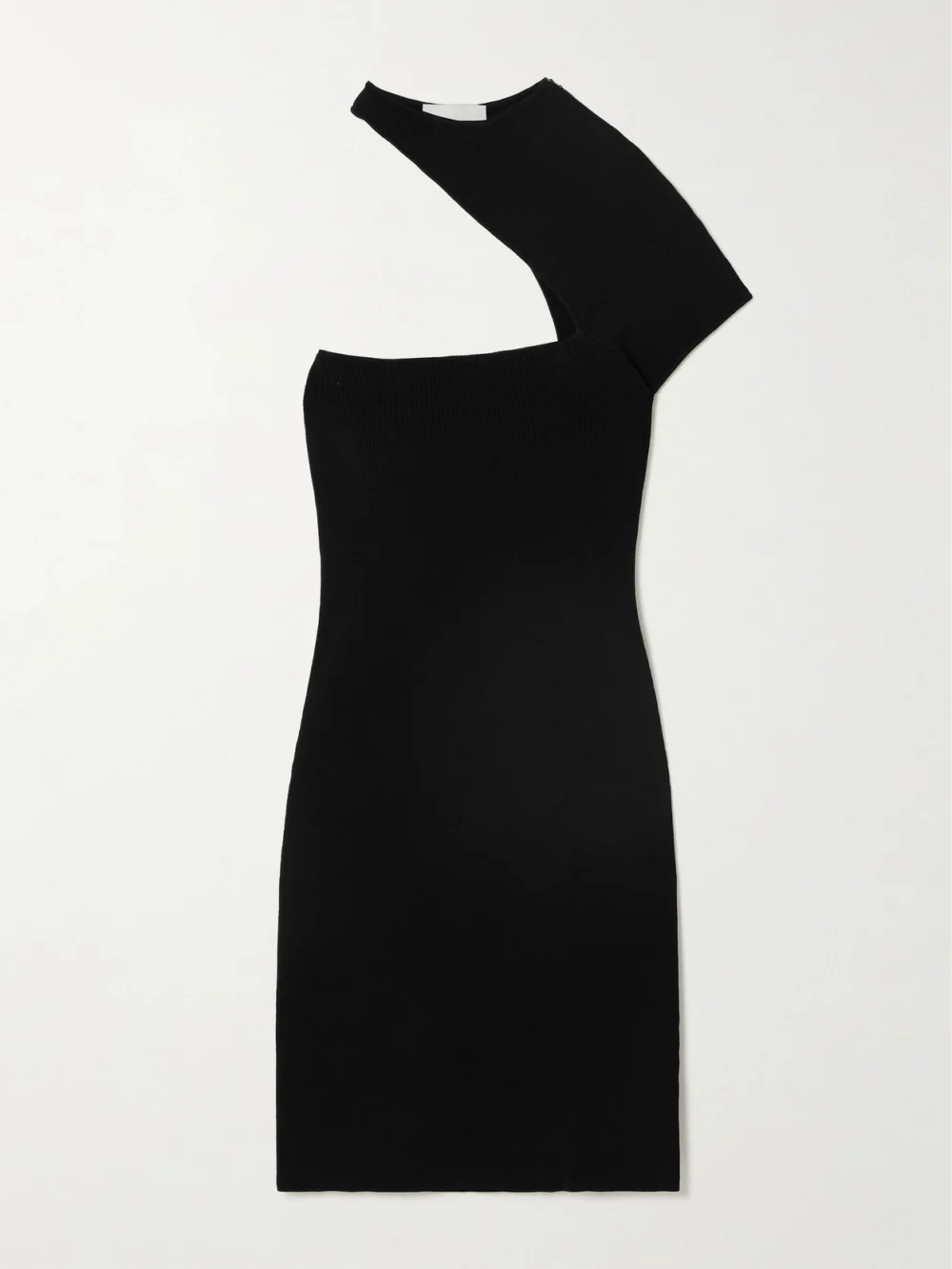Isabel Marant Orka Asymmetric Cutout Stretch-knit Mini Dress in black