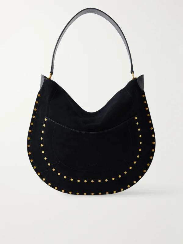 Isabel Marant Oskan Embellished Suede Shoulder Bag
