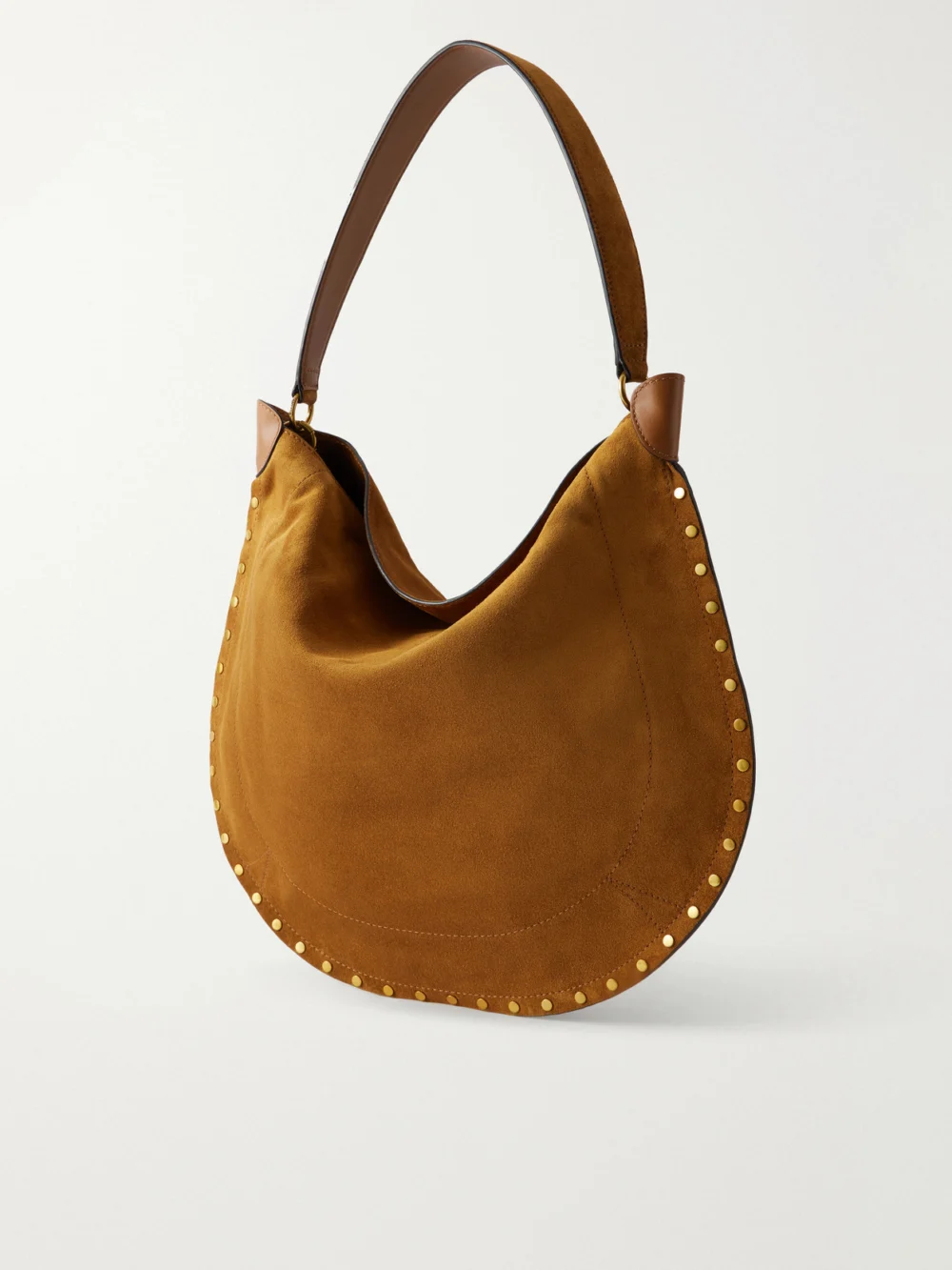 Back view of the Isabel Marant Oskan Embellished Suede Shoulder Bag