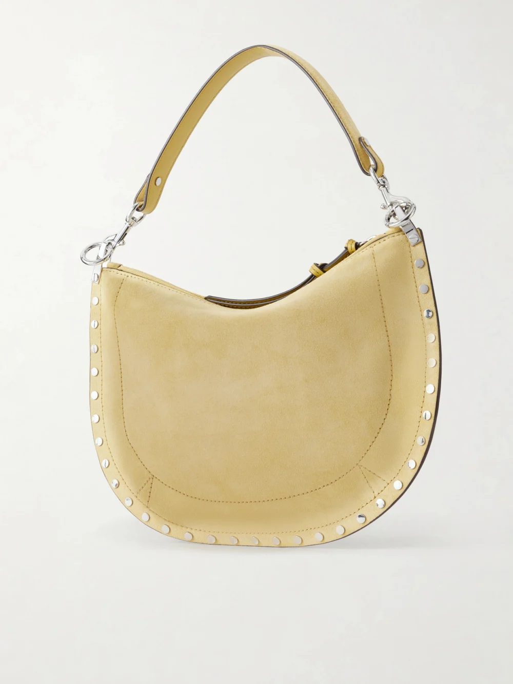Back view of the Isabel Marant Oskan Studded Suede Shoulder Bag