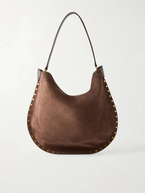 Isabel Marant Oskan Studded Suede Tote