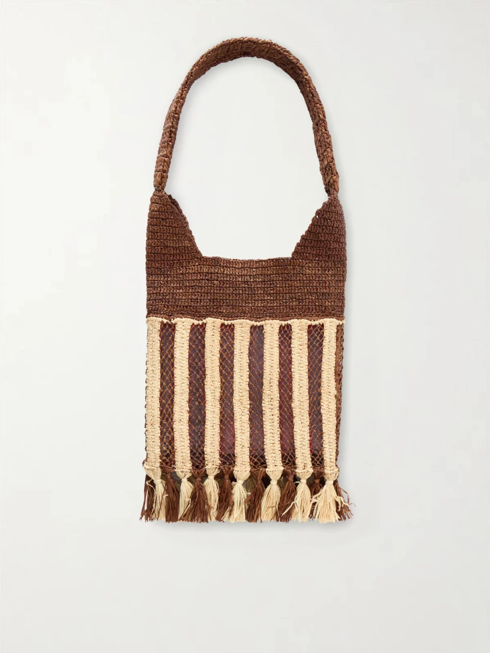Back view of the Isabel Marant Praia Raffia Tote Bag