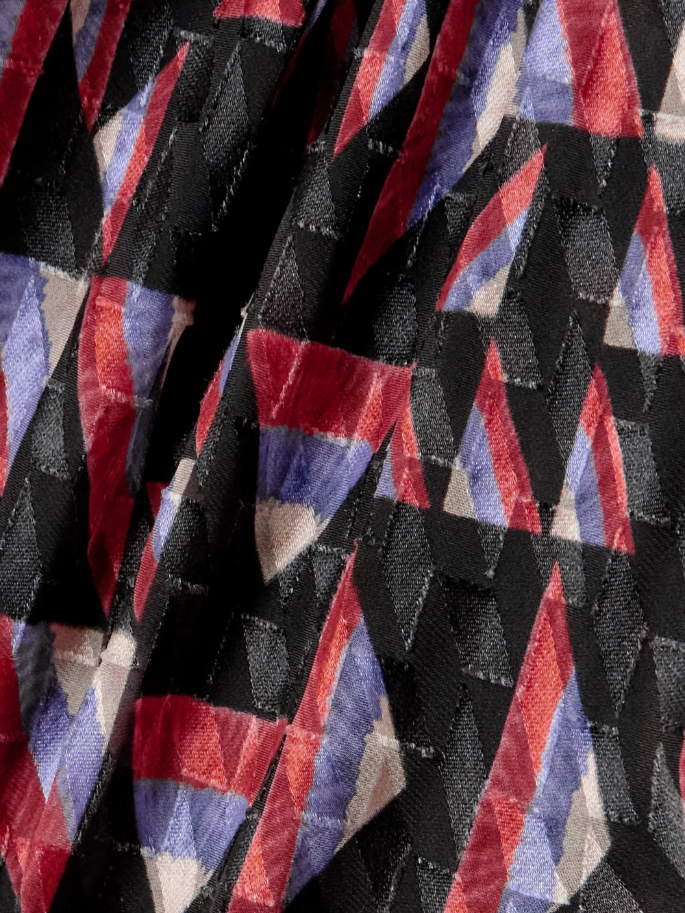 Close-up detail of the Isabel Marant Printed Dévoré-voile Mini Dress