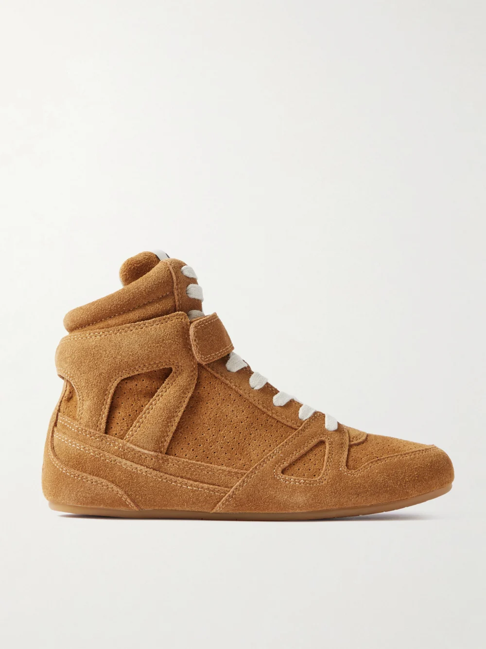 Isabel Marant Senny Suede High-top Sneakers in tan