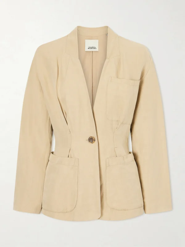Isabel Marant Soraya Linen and Silk-blend Blazer