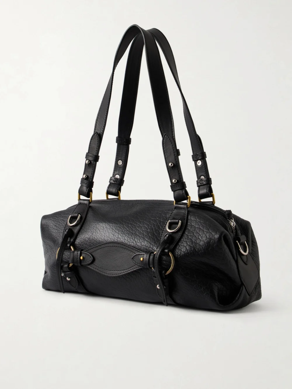 Back view of the Isabel Marant Tilpa Bubble Mini Embellished Textured-leather Shoulder Bag