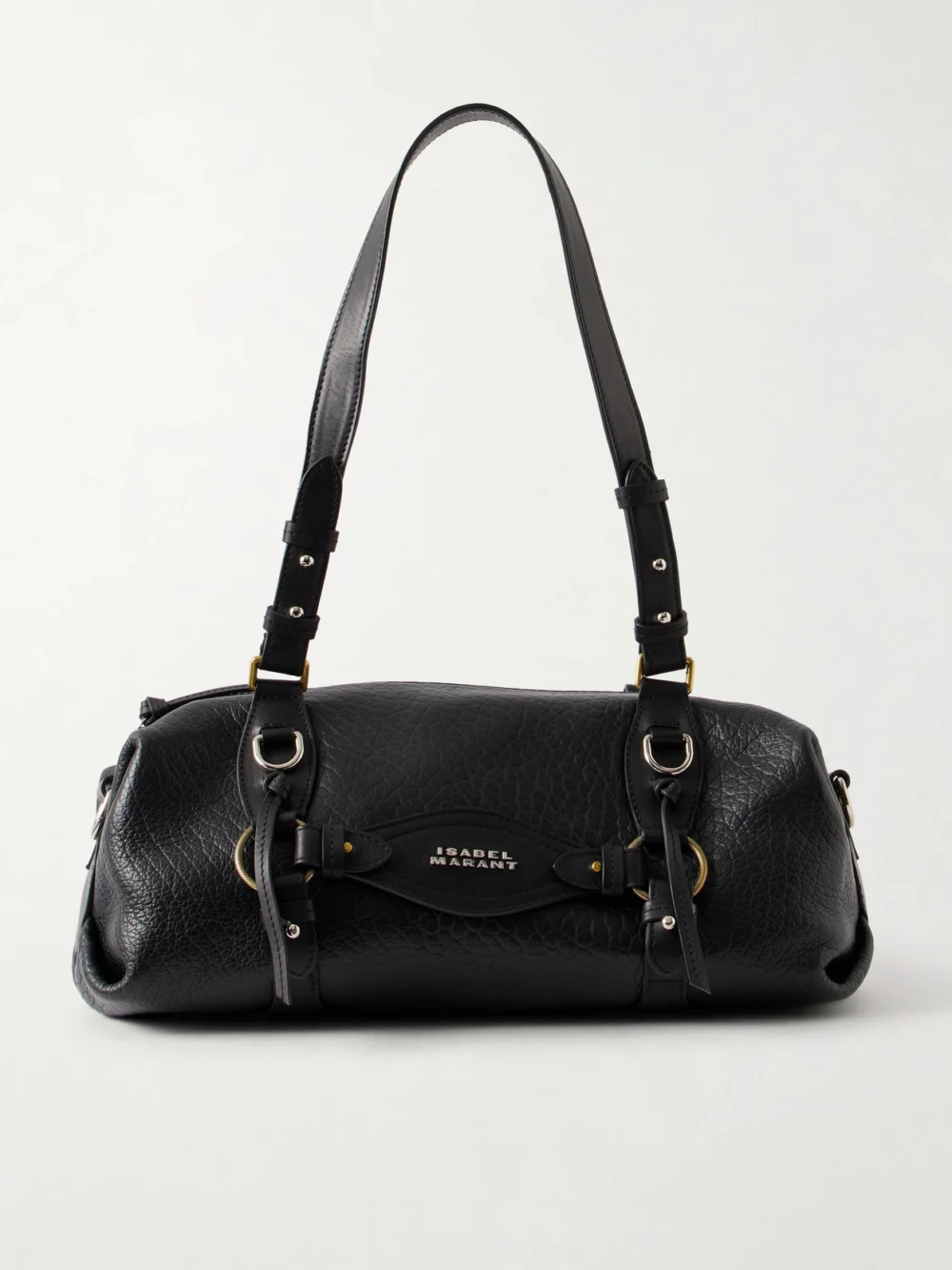 Isabel Marant Tilpa Bubble Mini Embellished Textured-leather Shoulder Bag in black