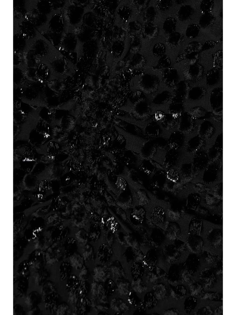 Close-up detail of the Isabel Marant Usmara Metallic Devoré-velvet Mini Dress