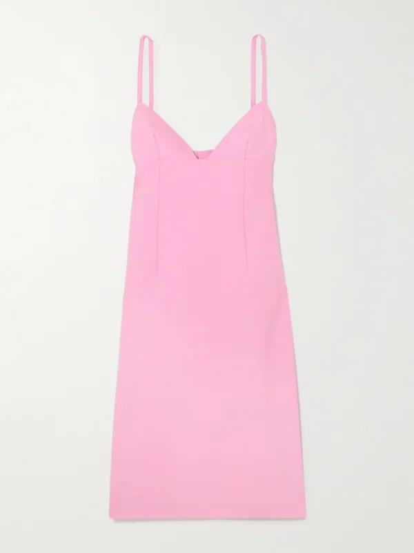 Jacquemus Camison Wool and Silk-blend Midi Dress