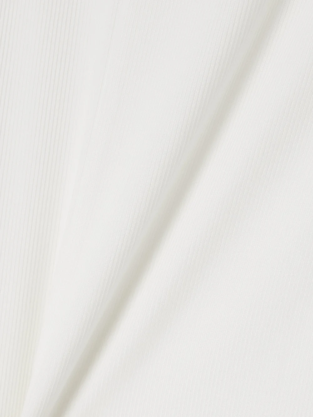Close-up detail of the Jacquemus Capa Draped Open-back Ribbed Jersey Maxi Dress