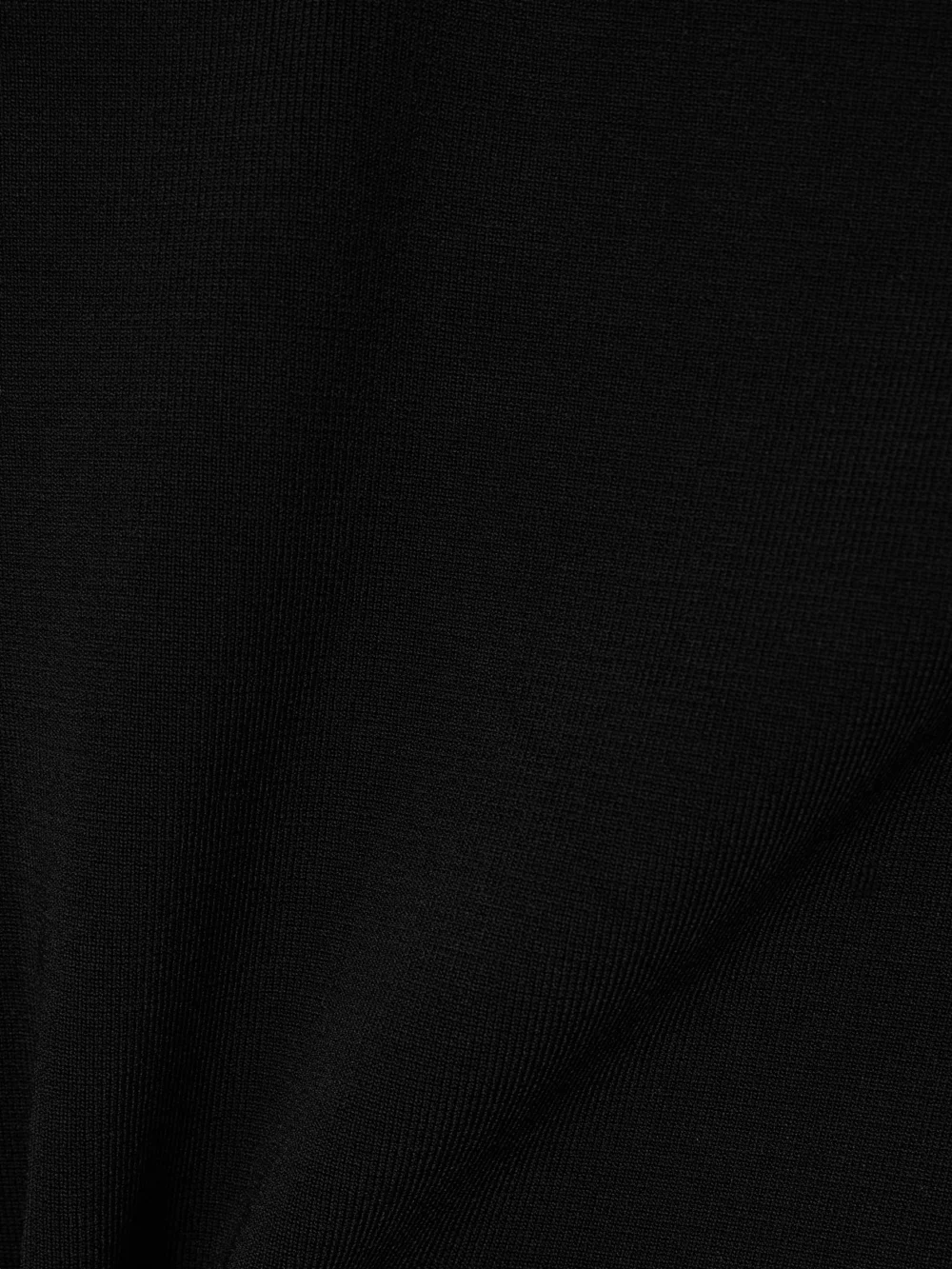 Close-up detail of the Jacquemus Cubista Off-the-shoulder Open-back Stretch-knit Mini Dress