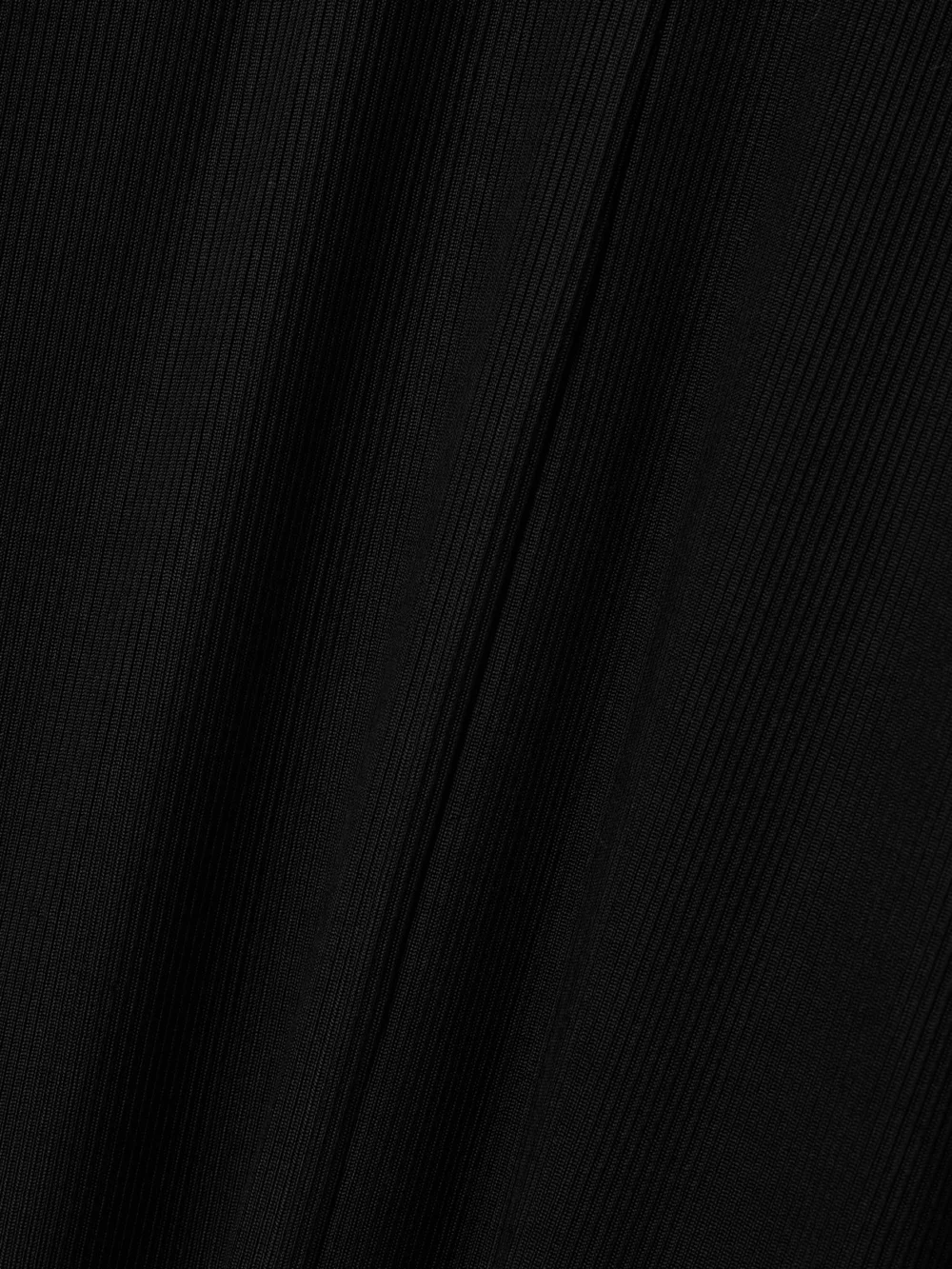 Close-up detail of the Jacquemus Joya Cape-effect Ribbed Jersey Maxi Dress