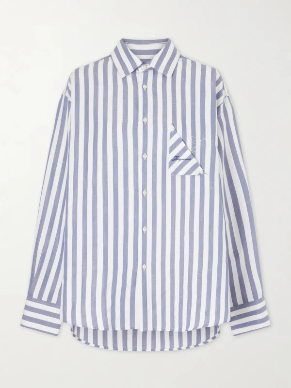 Jacquemus La Chemise Voilier Striped Cotton-poplin Shirt