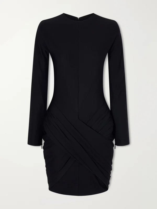Jacquemus La Mini Robe De Minuit Draped Stretch-jersey Mini Dress