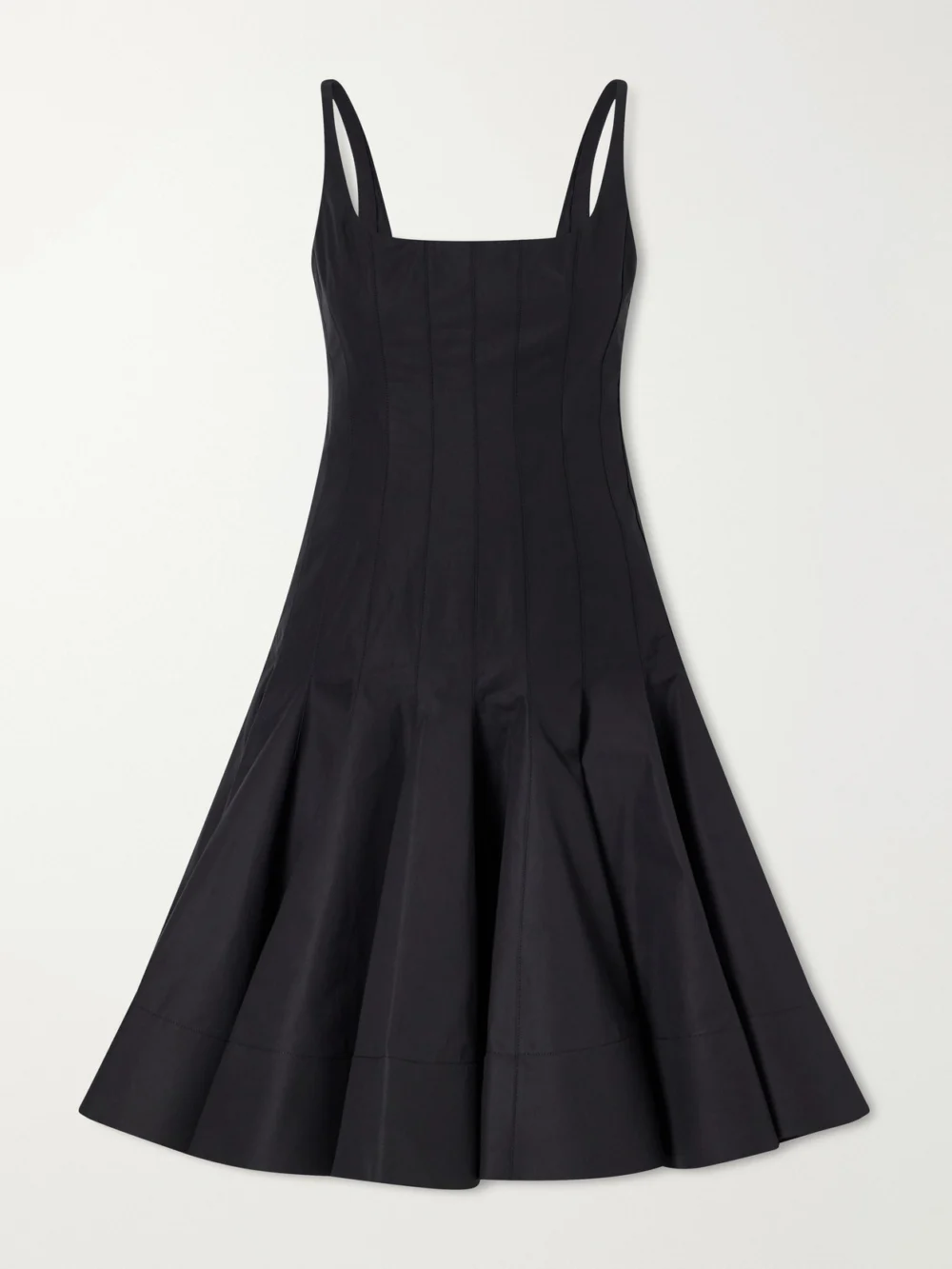 Jacquemus La Robe Agave Cotton Mini Dress in black