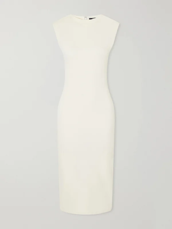 Jacquemus La Robe Alba Crepe Midi Dress