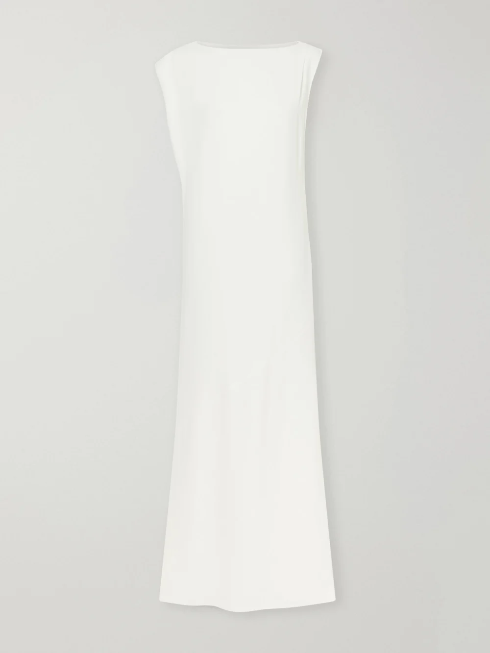 Jacquemus La Robe Crepe Maxi Dress in white