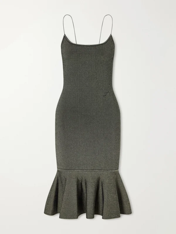 Jacquemus La Robe Maille Pina Knitted Midi Dress