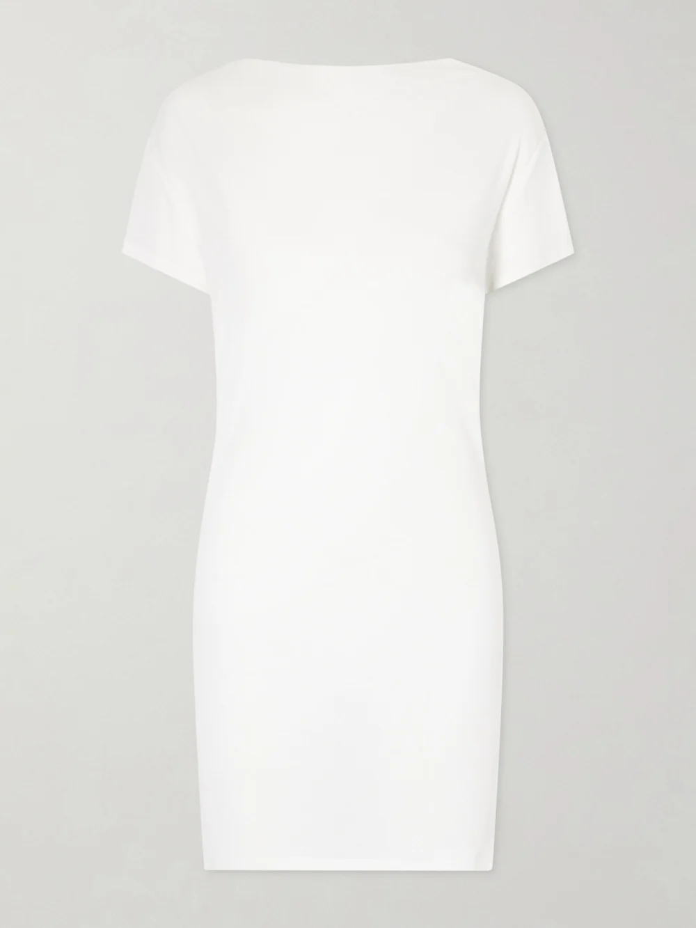 Jacquemus La Robe Mistral Open-back Crepe Mini Dress in white