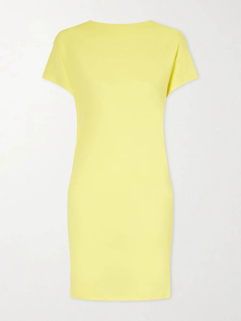 Jacquemus La Robe Mistral Open-back Crepe Mini Dress in yellow