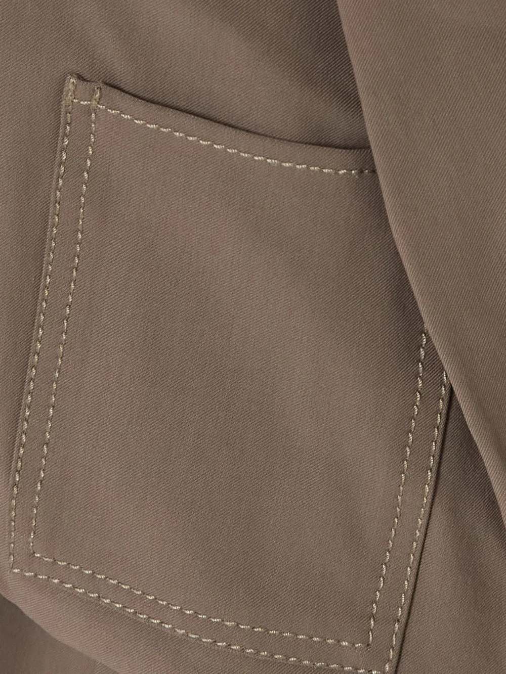 Close-up detail of the Jacquemus One-shoulder Twill Midi Dress