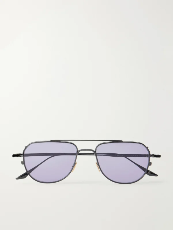 Jacques Marie Mage Cendrars Aviator-style Metal Sunglasses