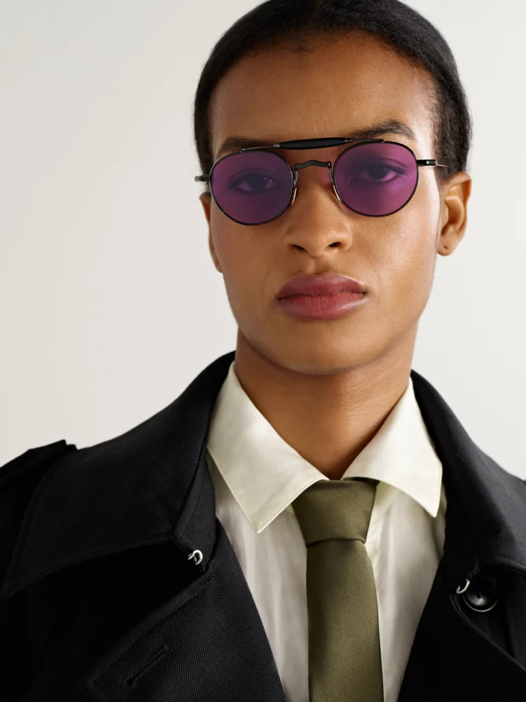 Jacques Marie Mage Dasan Round-frame Beta-titanium Sunglasses