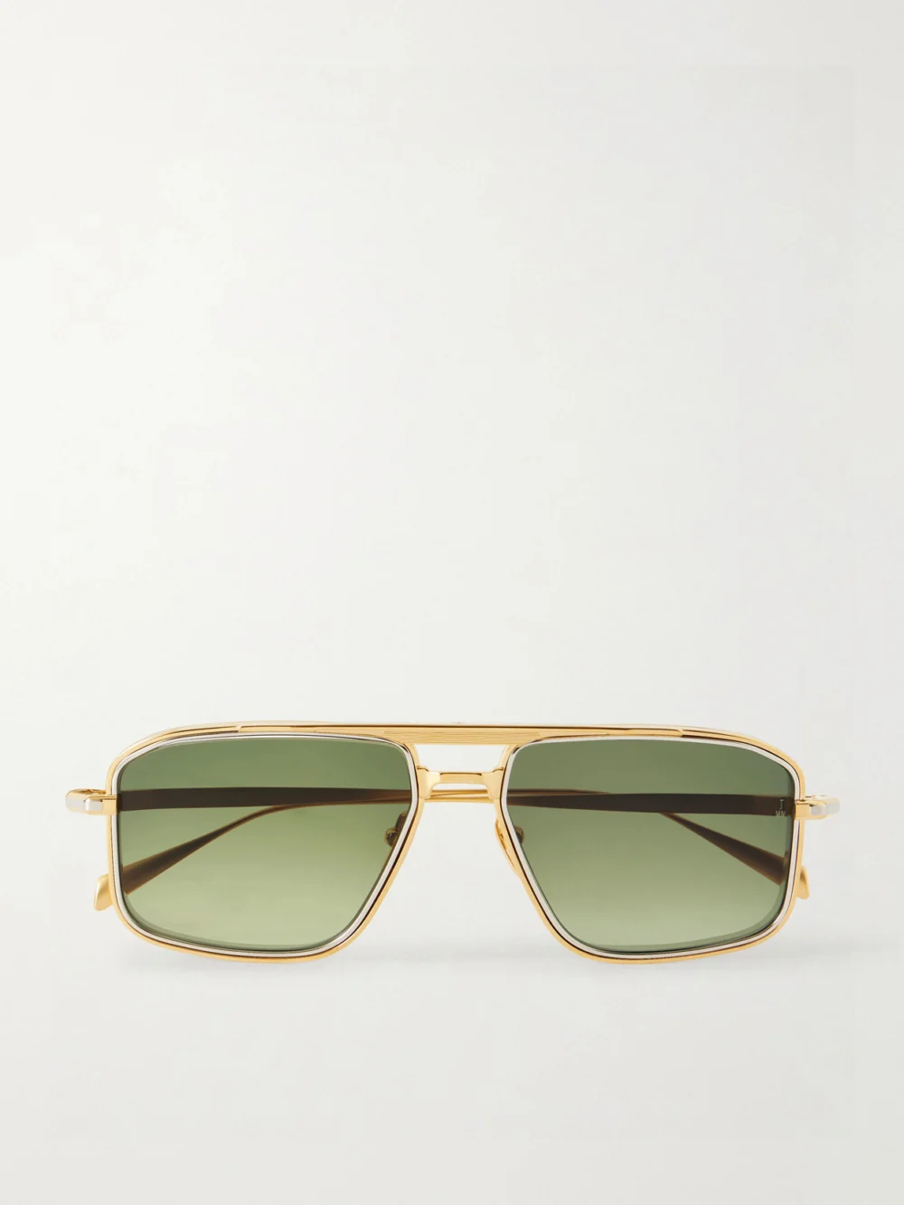 Jacques Marie Mage Earl Aviator-style Titanium Sunglasses in gold