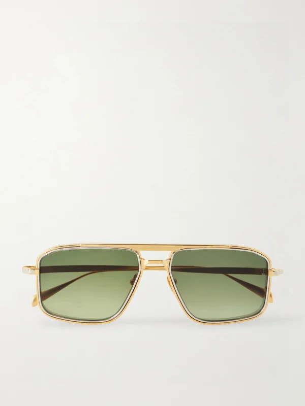 Jacques Marie Mage Earl Aviator-style Titanium Sunglasses