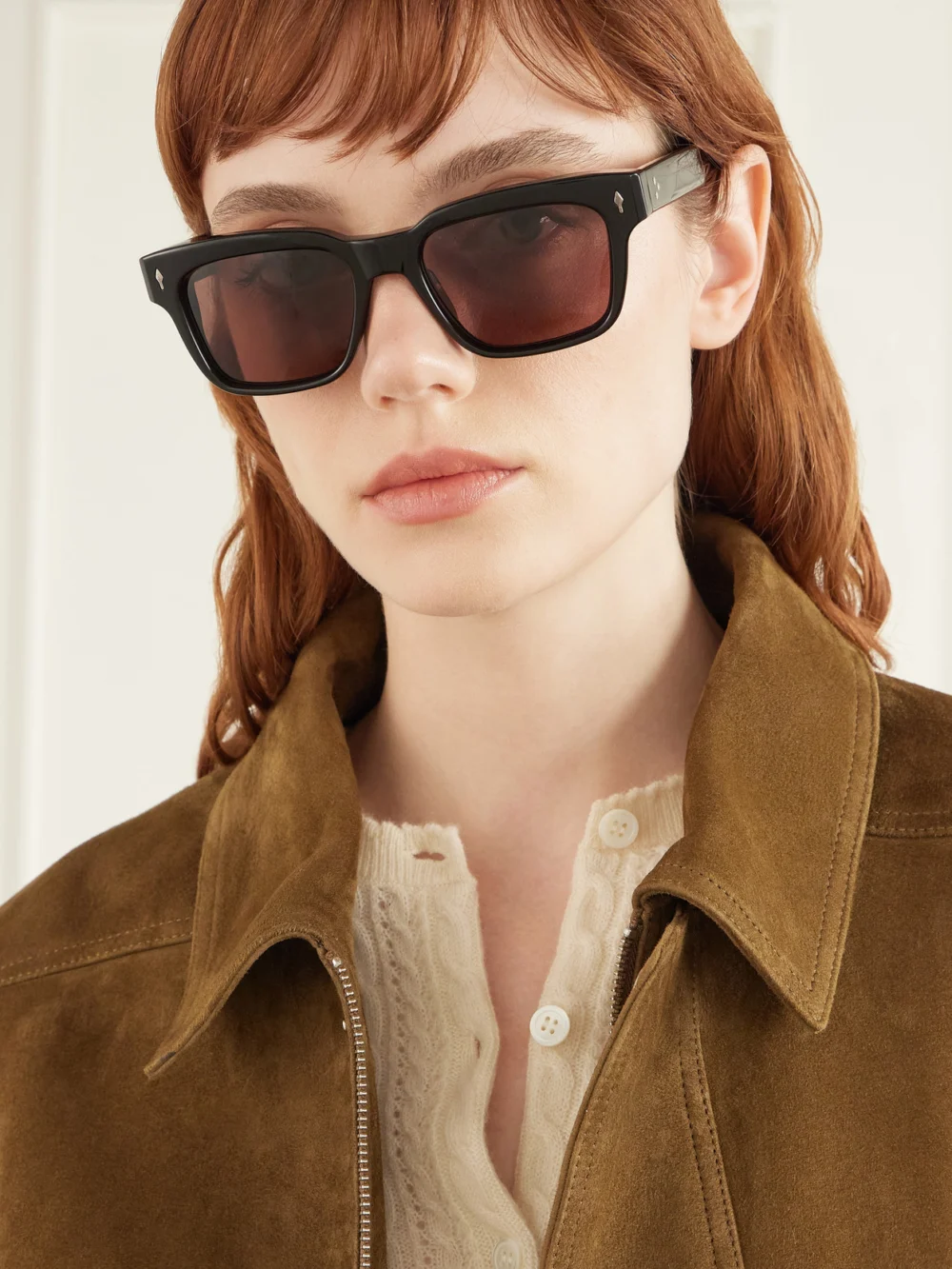 Jacques Marie Mage Molino Square-frame Sunglasses, styled view