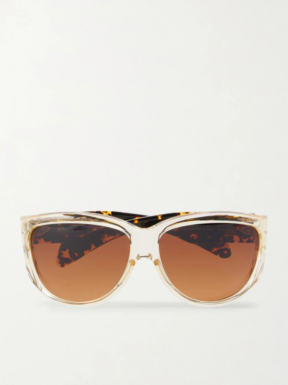 Jacques Marie Mage Ravello D-frame Tortoiseshell Acetate Sunglasses in cream