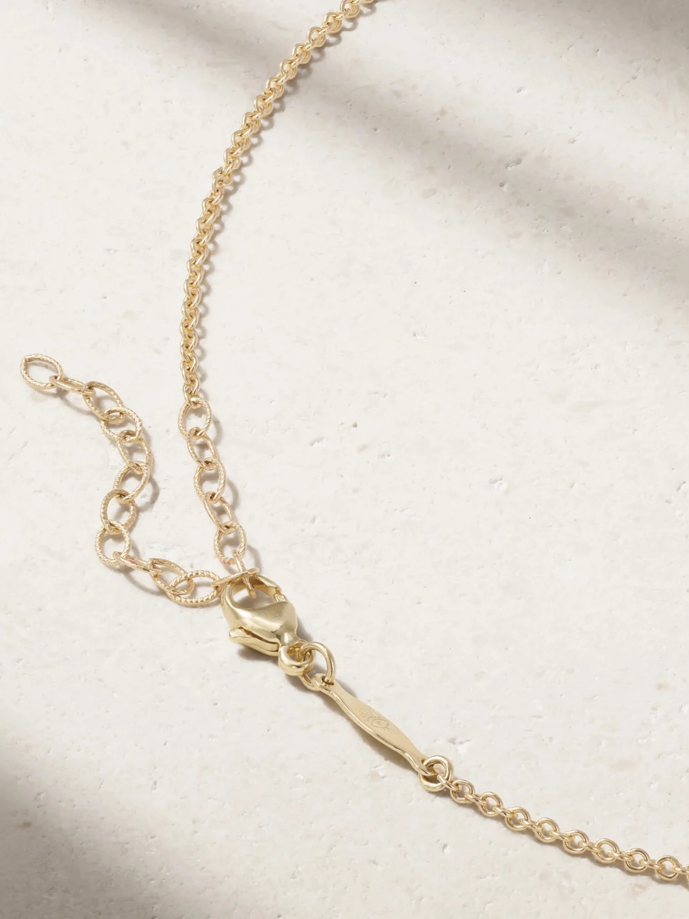 Back view of the Jacquie Aiche 14-karat Gold, Diamond and Lapis Lazuli Necklace