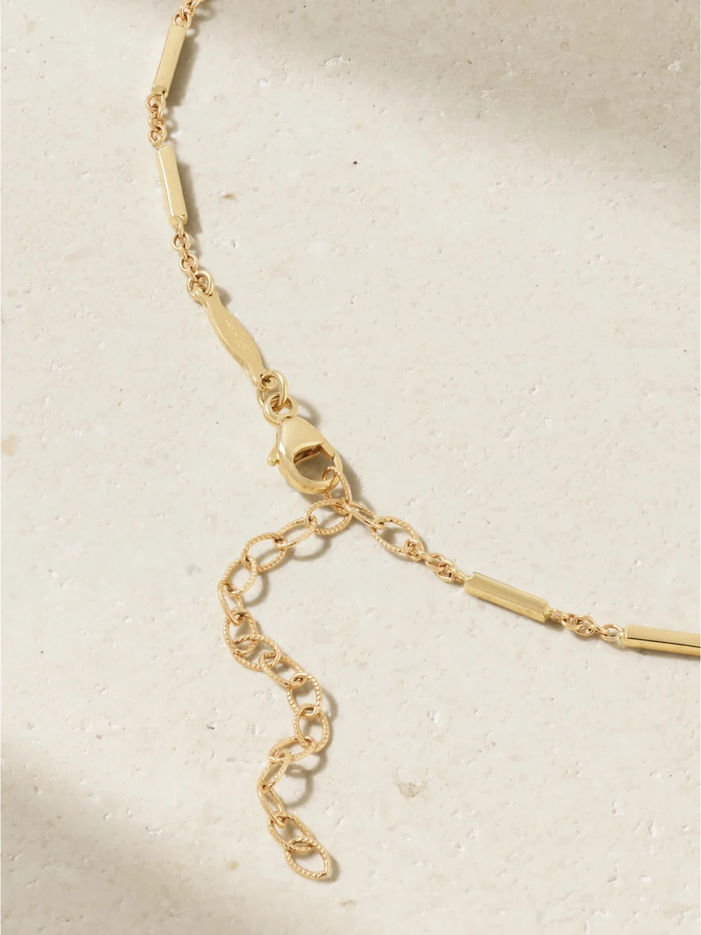 Back view of the Jacquie Aiche 14-karat Gold, Diamond and Tourmaline Necklace