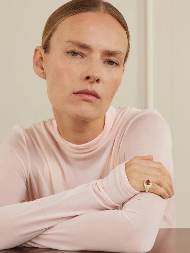 Jacquie Aiche 14-karat Gold, Diamond and Tourmaline Ring