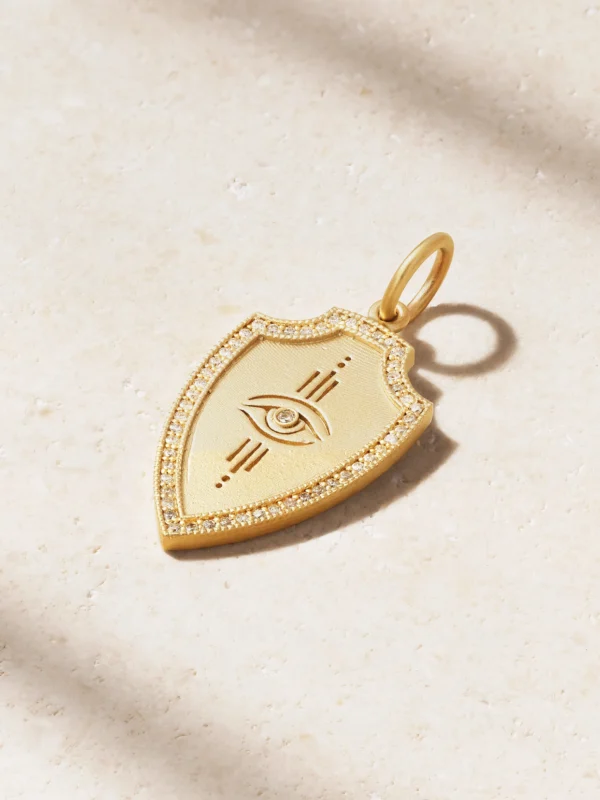 Jacquie Aiche 14-karat Gold Diamond Pendant