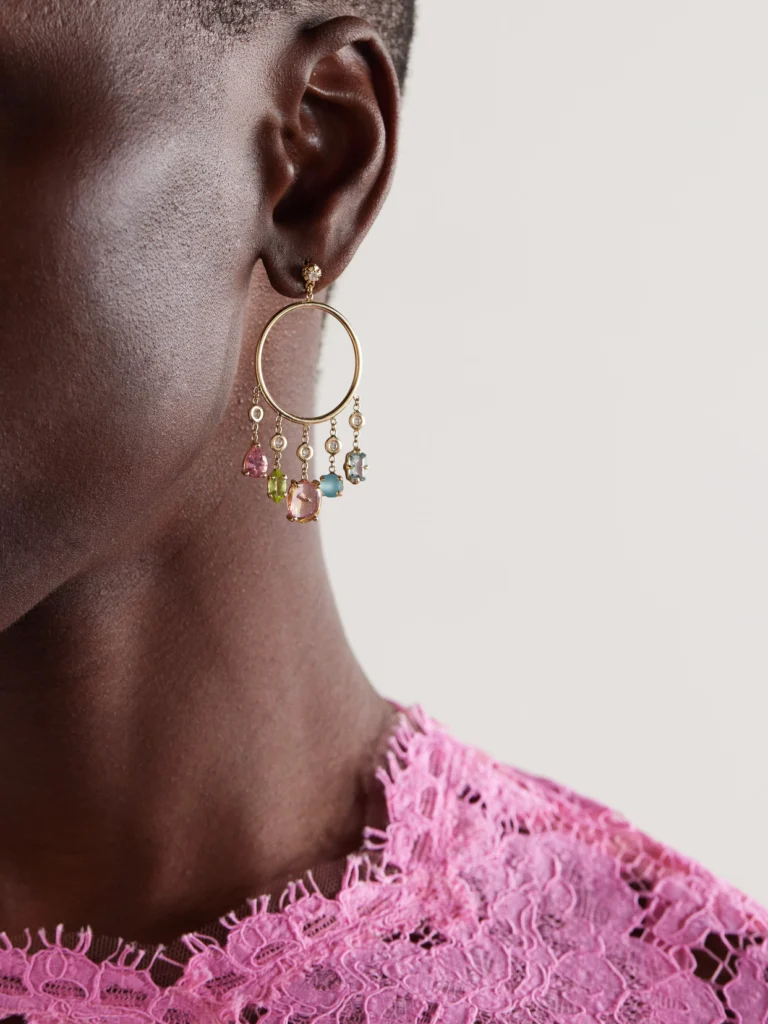 Jacquie Aiche 14-karat Gold Multi-stone Earrings