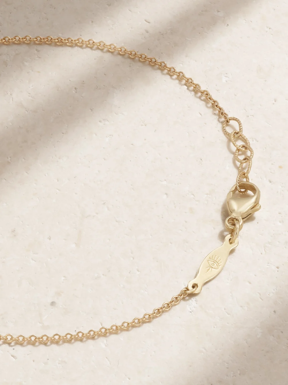 Back view of the Jacquie Aiche 14-karat Gold Sapphire Bracelet